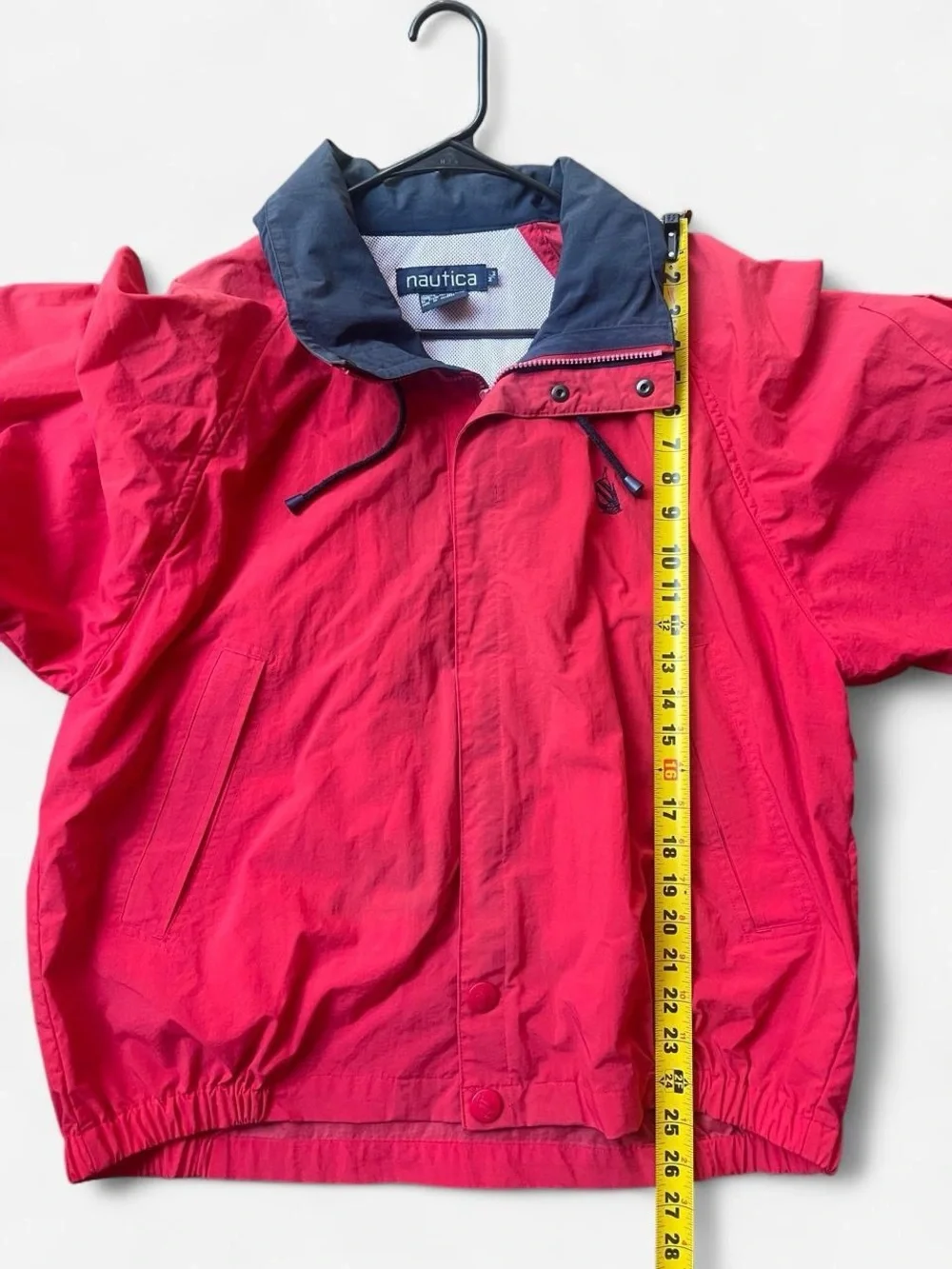 90's Vintage Nautica Jacket Windbreaker Red Sailing Mesh Lined Sz M Hoodie